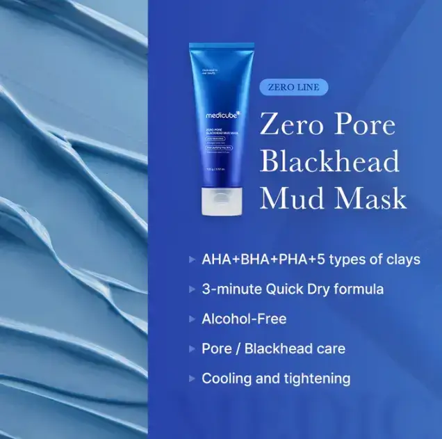Zero Pore Blackhead Mud Mask-3 Min Mud Mask | Pore Care | Strong Blackhead Absorption - Image 2